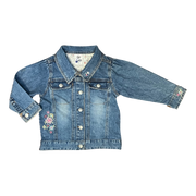 Campera de Jean con Bordado Floral T. 2A