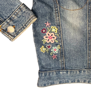 Campera de Jean con Bordado Floral T. 2A