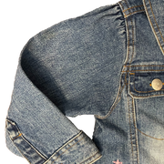 Campera de Jean con Bordado Floral T. 2A