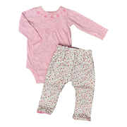 Set 2 Piezas Pantaloncito Reversible y Body T. 3-6M