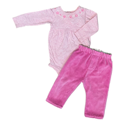 Set 2 Piezas Pantaloncito Reversible y Body T. 3-6M