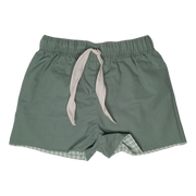 Short verde a cuadros chiquitos con forro T. 1A