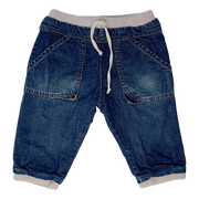 Jean con pretina gris y rosa