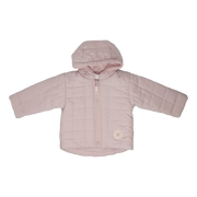 Campera rosa inflada con forro polar