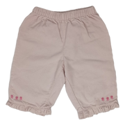 Pantalón de pana rosa con volados