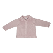 Campera rosa tejida