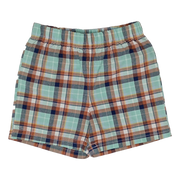 Short a cuadros verde agua