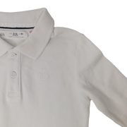 Camisa ML tipo polo blanca