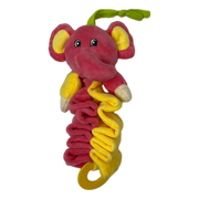 Elefante rosa colgante musical con mordillo