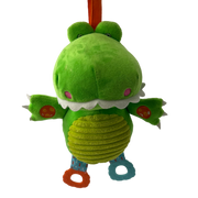 Cocodrilo colgante verde con mordillos