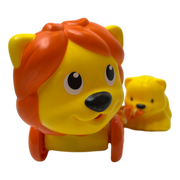Juguete de arrastre león y leoncito