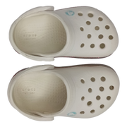 Crocs blancas y arcoíris glitter T. C5