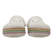 Crocs blancas y arcoíris glitter T. C5