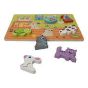 Puzzle animalitos de madera