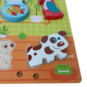 Puzzle animalitos de madera
